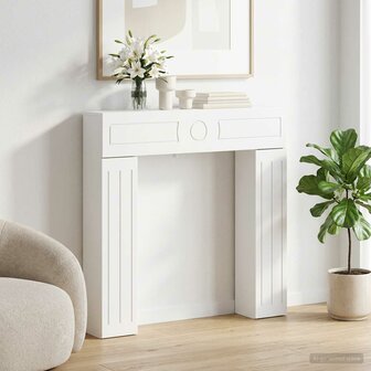 Haardombouw Wit 102 x 18 x 100,5 cm Bewerkt hout 1