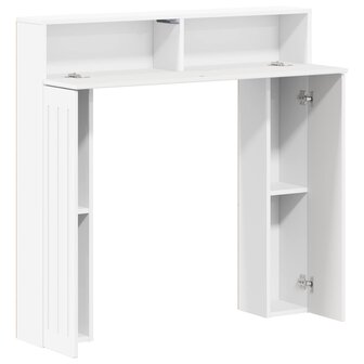 Haardombouw Wit 102 x 18 x 100,5 cm Bewerkt hout 5