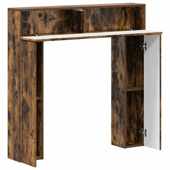 Haardombouw Gerookt eiken 102 x 18 x 100,5 cm Bewerkt hout 5
