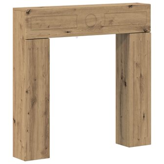 Haardombouw Artisanaal eiken 102 x 18 x 100,5 cm 2