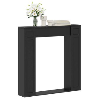 Haardombouw Zwart 100 x 20 x 100 cm Bewerkt hout 3