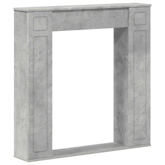 Haardombouw Betongrijs 100 x 20 x 100 cm Bewerkt hout 2