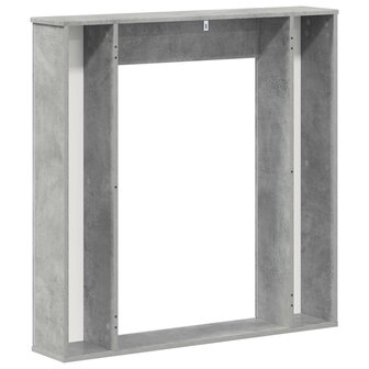 Haardombouw Betongrijs 100 x 20 x 100 cm Bewerkt hout 6