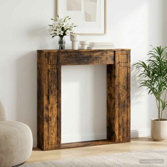 Haardombouw Gerookt eiken 100 x 20 x 100 cm Bewerkt hout 1