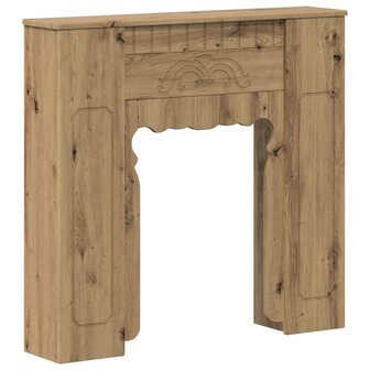 Haardombouw Artisanaal eiken 93 x 20 x 89 cm Bewerkt hout 2