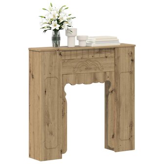 Haardombouw Artisanaal eiken 93 x 20 x 89 cm Bewerkt hout 3