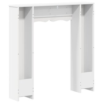 Haardombouw Wit 102 x 20 x 102 cm Bewerkt hout 6