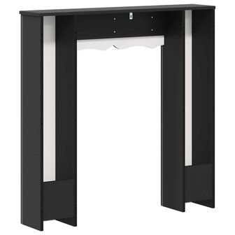 Haardombouw Zwart 102 x 20 x 102 cm Bewerkt hout 6