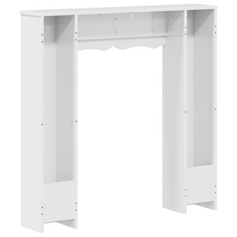 Haardombouw Hoogglans Wit 102 x 20 x 102 cm Bewerkt hout 6
