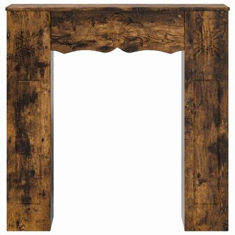 Haardombouw Gerookt eiken 102 x 20 x 102 cm Bewerkt hout 4