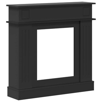 Haardombouw Zwart 102 x 26 x 100 cm Bewerkt hout 2