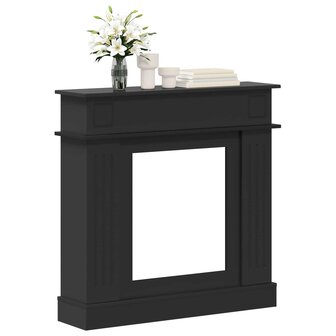 Haardombouw Zwart 102 x 26 x 100 cm Bewerkt hout 3
