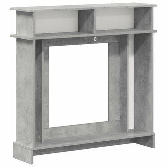Haardombouw Betongrijs 102 x 26 x 100 cm Bewerkt hout 6
