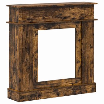 Haardombouw Gerookt eiken 102 x 26 x 100 cm Bewerkt hout 2