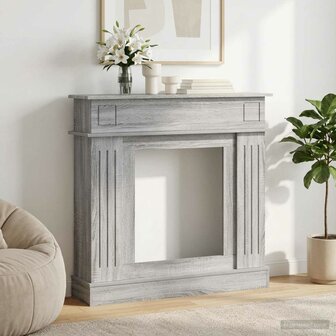 Haardombouw Grijs Sonoma 102 x 26 x 100 cm Bewerkt hout 1