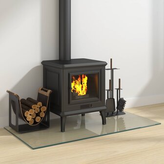 Vuurplaats Glazen Plaat Transparant 100 x 50 cm Glas 3