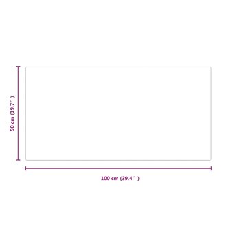 Vuurplaats Glazen Plaat Transparant 100 x 50 cm Glas 7