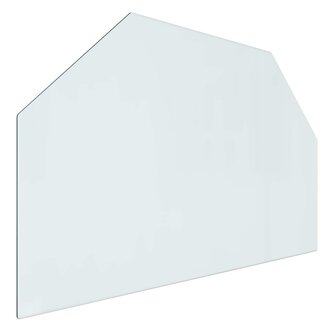 Vuurplaats Glazen Plaat Transparant 80 x 50 cm Glas 2