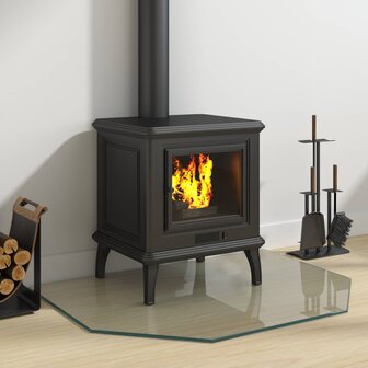 Vuurplaats Glazen Plaat Transparant 80 x 60 cm Glas 3