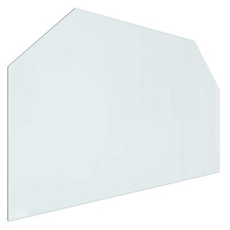 Vuurplaats Glazen Plaat Transparant 100 x 60 cm Glas 2