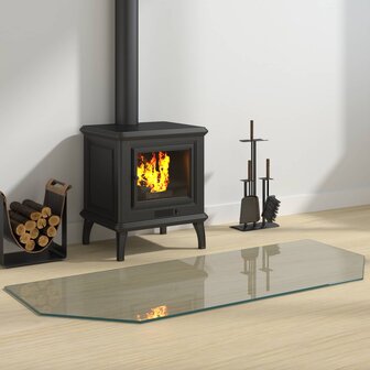 Vuurplaats Glazen Plaat Transparant 120 x 50 cm Glas 1