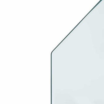 Vuurplaats Glazen Plaat Doorzichtig 100 x 60 cm Glas 6