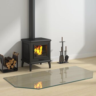 Vuurplaats Glazen Plaat Doorzichtig 120 x 60 cm Glas 1