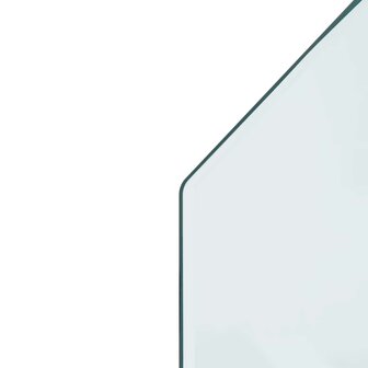 Vuurplaats Glazen Plaat Doorzichtig 120 x 60 cm Glas 6