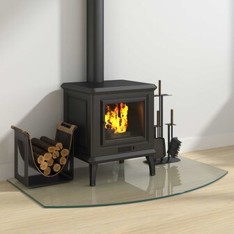 Vuurplaats Glazen Plaat Doorzichtig 100 x 60 cm Glas 3