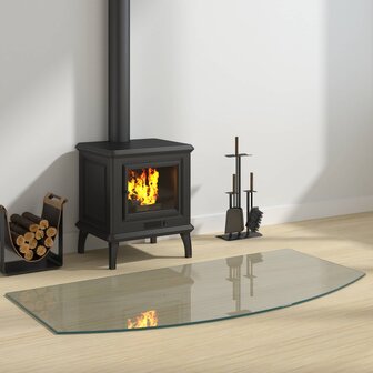 Vuurplaats Glazen Plaat Doorzichtig 120 x 60 cm Glas 1