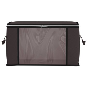 Opbergdoos met Transparante Zijraam 2 st Nonwoven stof 37,5 L 5
