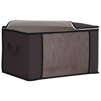 Opbergdoos met Transparante Zijraam 2 st Nonwoven stof 61,6 L 4