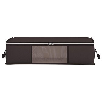 Opbergdoos met Transparante Zijraam 2 st Nonwoven stof 50,4 L 5