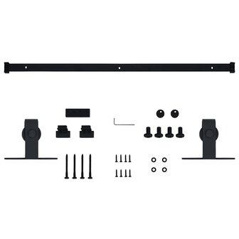 Ophangset voor minischuifdeur 122 cm koolstofstaal 5