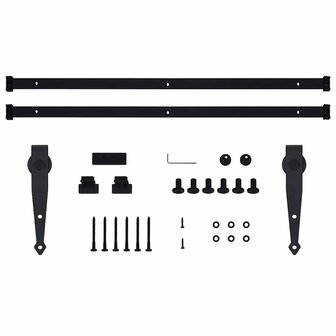 Ophangset voor minischuifdeur 183 cm koolstofstaal 5