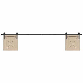 Ophangset voor schuifdeur 244 cm koolstofstaal 1