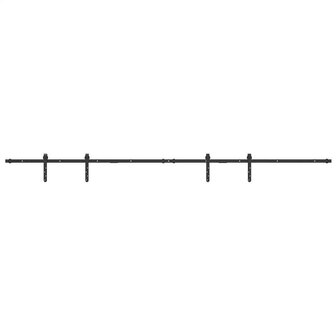 Ophangset voor schuifdeur 244 cm koolstofstaal 2