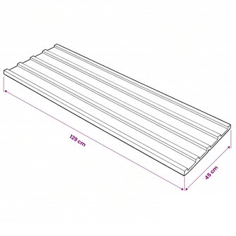 Dakpaneel 12 st Bruin 129 x 45 cm Gegalvaniseerd staal 3