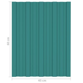 Dakpaneel 12 st Groen 60 x 45 cm Verzinkt staal 7