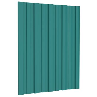 Dakpaneel 36 st Groen 60 x 45 cm Verzinkt staal 1