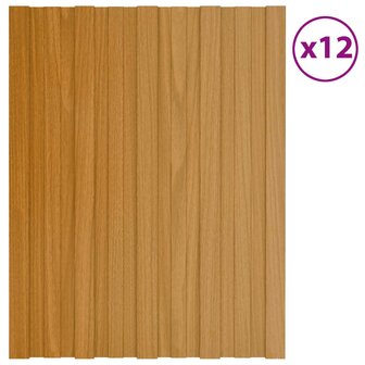 Dakpaneel 12 st Naturel 60 x 45 cm Verzinkt staal 2