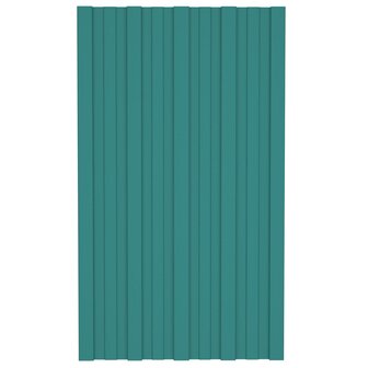 Dakpaneel 12 st Groen 80 x 45 cm Verzinkt staal 3
