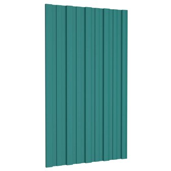 Dakpaneel 36 st Groen 80 x 45 cm Verzinkt staal 1