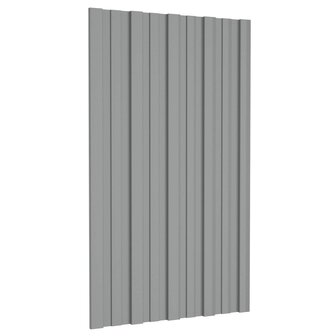 Dakpaneel 36 st Grijs 80 x 45 cm Verzinkt staal 1
