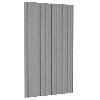 Dakpaneel 36 st Grijs 80 x 45 cm Verzinkt staal 5