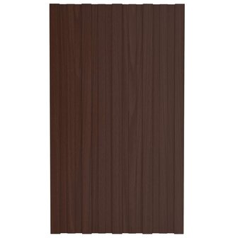 Dakpaneel 12 st Bruin 80 x 45 cm Verzinkt staal 3