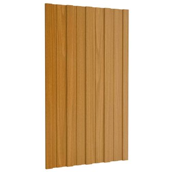 Dakpaneel 12 st Naturel 80 x 45 cm Verzinkt staal 1