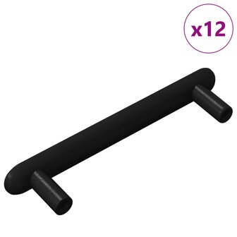Kasthandgreep 12 st Zwart 121 x 16.6 x 28.3 mm IJzer 2