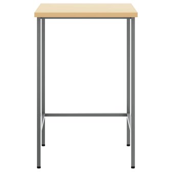 Hoektafel Grijs 55 x 55 x 85 cm Staal en Geg engineered Hout 3