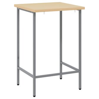 Hoektafel Grijs 55 x 55 x 85 cm Staal en Geg engineered Hout 5